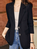 Chic Women's Blazer with Stylish Button Closure