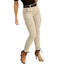 Chic High-Waisted Cargo Trousers