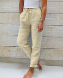 Fashion-Forward Cotton-Polyester Blend Pants
