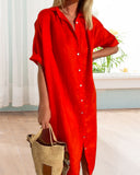 Chic Cotton Shirt Dress for Everyday Style