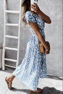 Daisy Pattern Midi Dress for Every Occasion
