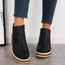 Chic Ankle Boot with Side Zipper