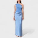 Chic One-Shoulder Pleated Prom Dress for Special Occasions