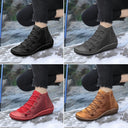 Retro Lace-Up Boots for Stylish Footwear