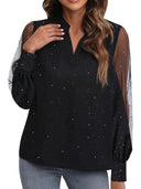 Chic Blouse with Unique Dropped Neckline