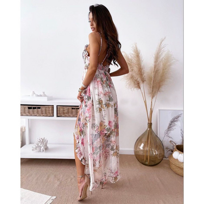 Chic Whispering Chiffon Midi Dress