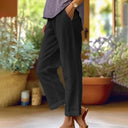 Eco-Friendly Cotton Straight-Leg Trousers