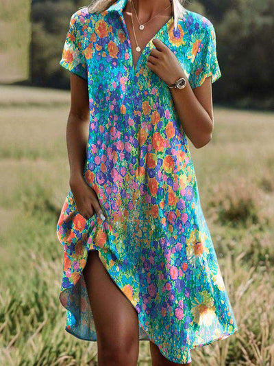 Fay - Chic Summer Dress in Stylish Fabric