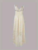 Boho Maxi Summer Dress | Spaghetti Straps & V-Neck Design