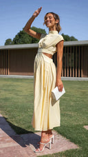 Chic Cut-Out Waist Jumpsuit for Stylish Appeal