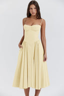 Corset-Style Midi Dress for Chic Elegance