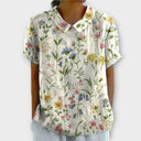 Chic Floral Cotton Top for Everyday Wear