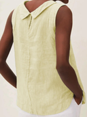 Chic Short Sleeve Blouse with Round Neckline