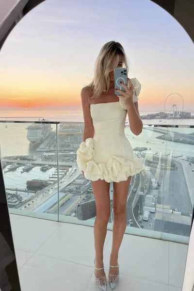 Chic Floral Print Mini Dress