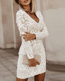 Chic Lace Mini Dress for Women 2024
