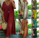 Chic Women's Maxi Dress in Flowing Fabric
