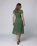 Chic V-Neck A-Line Dress with Flowing Hem