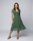 Chic V-Neck A-Line Dress with Flowing Hem