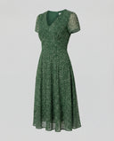 Chic V-Neck A-Line Dress with Flowing Hem