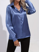 Chic Satin Blouse for Autumn Style
