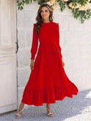 Leila Tie Belt Maxi Dress Collection