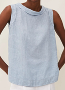 Chic Short Sleeve Blouse with Round Neckline