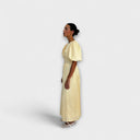 Josephine - Airy Butter Yellow Maxi Dress for Summer Events