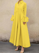 Chic Women's Long Shirt Dress