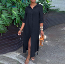 Chic Shirt Dress in Stylish Fabric