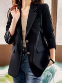 Chic Women's Blazer with Stylish Button Closure