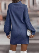 Long Sleeve Striped Mini Dress for Women