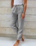 Fashion-Forward Cotton-Polyester Blend Pants
