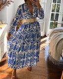 Long Blue Women's Dress for Every Occasion