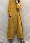 Chic Women's Oversized Denim Overalls