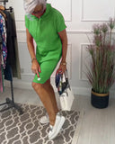 Stylish Hooded Short Sleeve Top