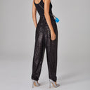 Glitter-Accented Jogging Pants for Stylish Athletes