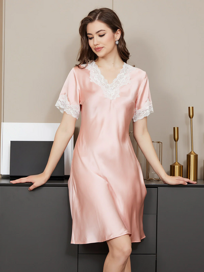 Silk Lace Nightgown for Chic Sleepwear