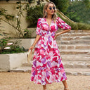 Vintage Lantern Sleeve Dress for Women