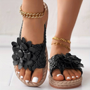 Heidi-Mode | Women's Sandals with Open-Toe and Elegant Braided Straps