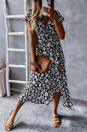 Daisy Pattern Midi Dress for Every Occasion