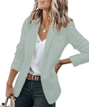 Chic Women's Solid Color Blazer Jacket