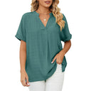 Chic Women's Summer Blouse in Soft Fabrics