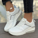 Chic Solid Color Women's Sneakers for Daily Wear