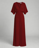 Chic V-Neck Jumpsuit for Effortless Style