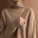 Chic Diamond Knit Sweater for Any Occasion