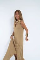 Sleek Dress and Vest Ensemble