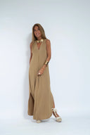 Sleek Dress and Vest Ensemble