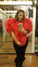 Chic Faux Fur Blouse for Women