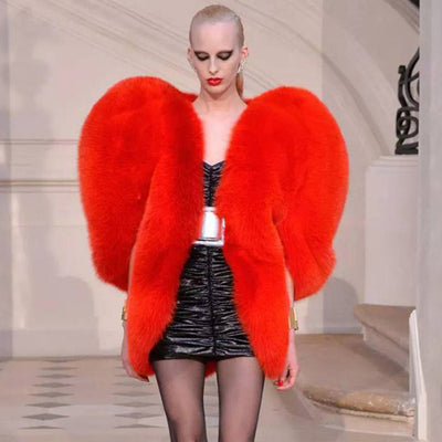 Chic Faux Fur Blouse for Women