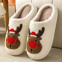 Cozy Plush Animal House Slippers